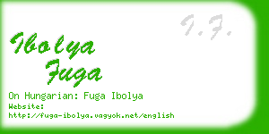 ibolya fuga business card